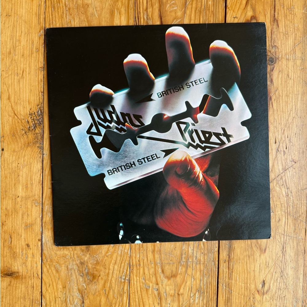 Judas Priest, British Steel. EMPTY album cover.